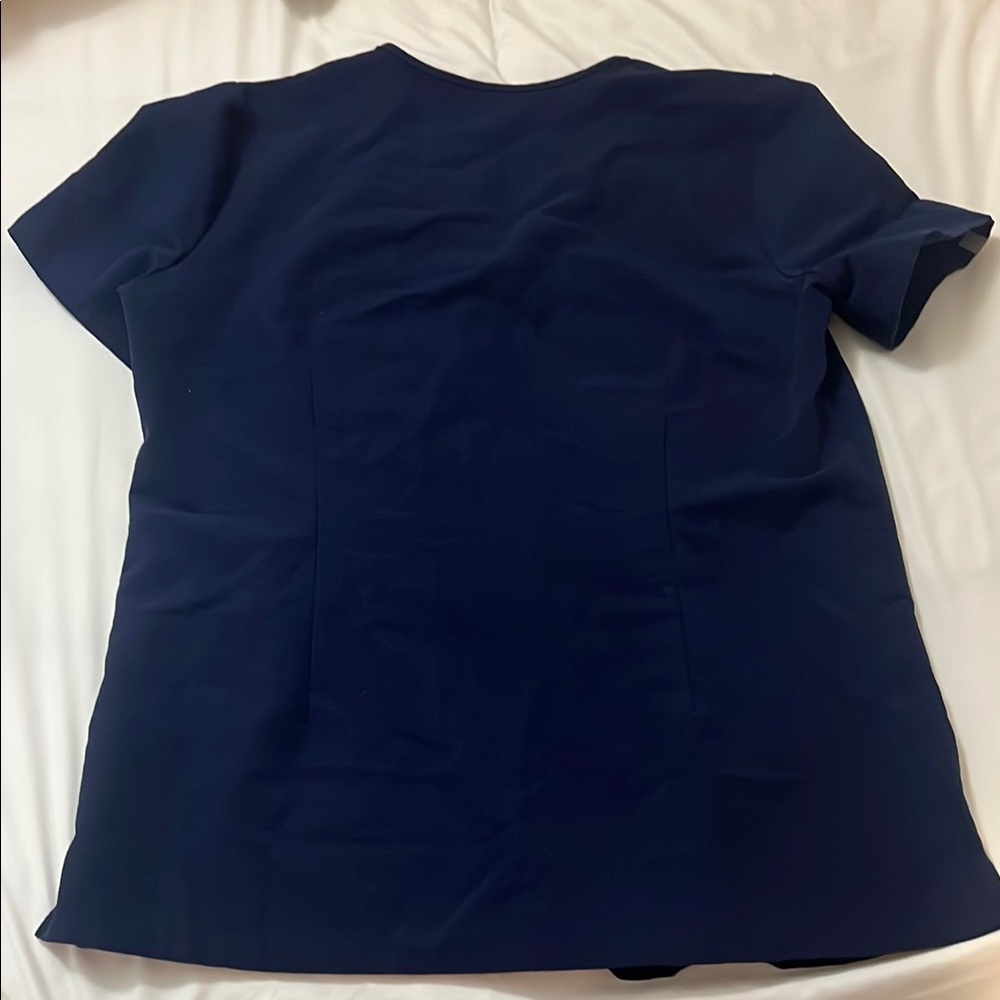 Figs Navy Blue Catarina One Pocket V-Neck Scrub Top